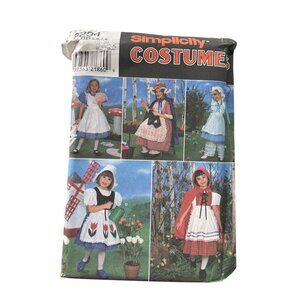 90s Simplicity 8234 Costume Sewing Pattern Size 5-8 Childrens Storybook UNCUT